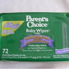 Parents Choice Real Cloth Sensitive Skin Baby Wipes